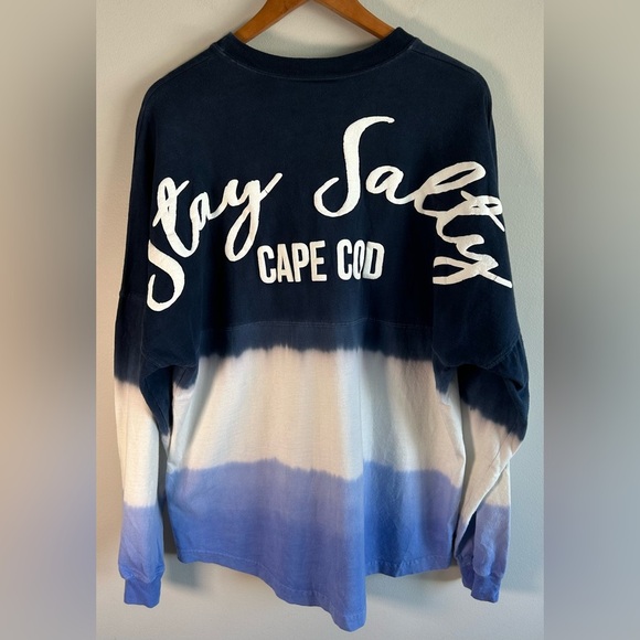 SPIRIT JERSEY Other - Spirit Jersey Cape Cod Mens T-Shirt Sz M Long Sleeve Vintage Stay Salty Tie Dye